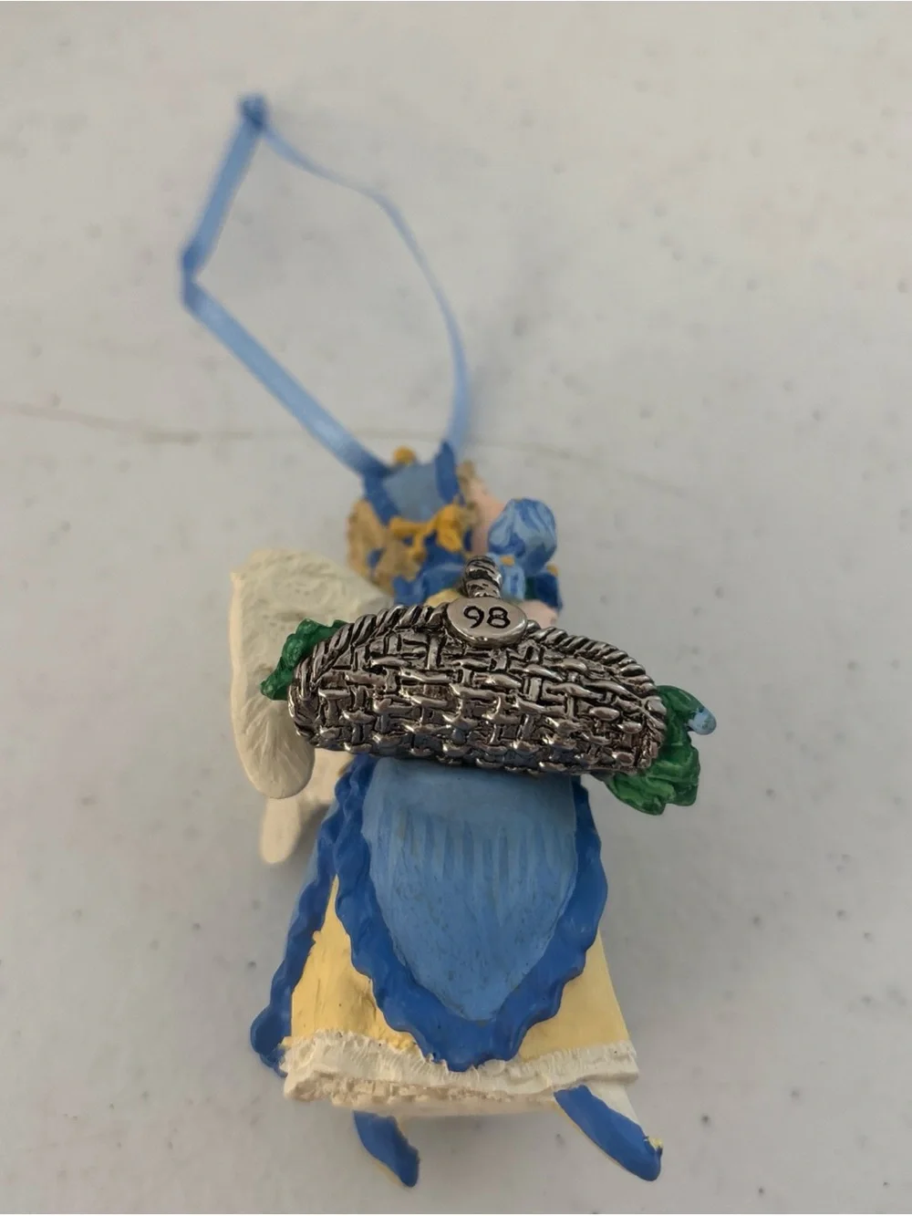 Hallmark Iris Angel Ornament - Blue and Yellow